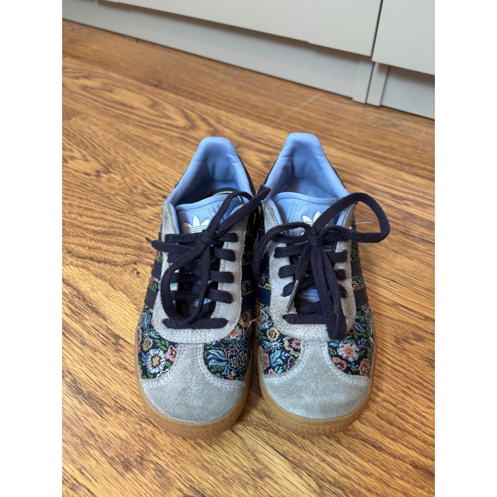 Adidas Gazelle x Liberty London Kids Floral Suede Sneakers Size 13.5K JH5209